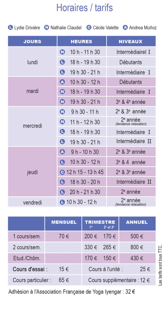 Page horaires 2017